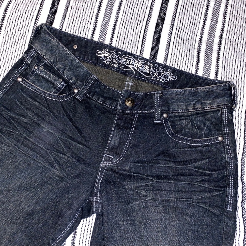 Express Jeans -Barely Boot, Eva, Curve Fit Midrise